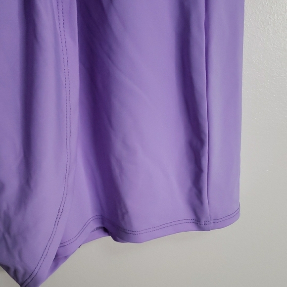 Fashion Nova Let's Go Romper Purple Combo Athletic Dress Medium NWT - Picture 5 of 13